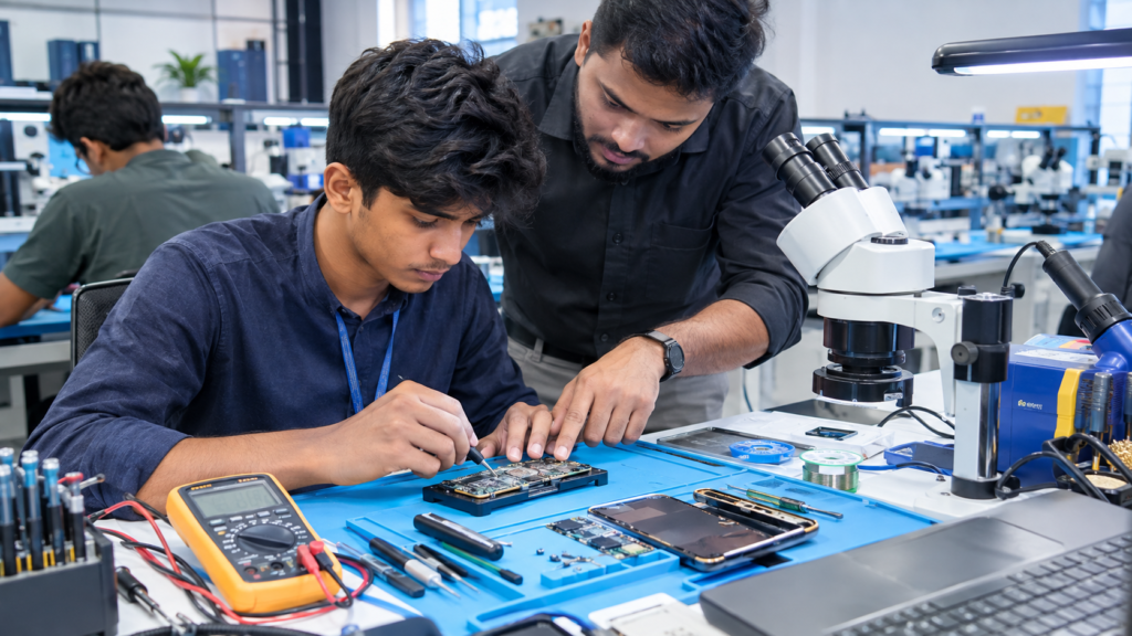 Can beginners learn chip-level mobile repair? Learn the skills, tools, training path and practical steps needed to start learning mobile repair.